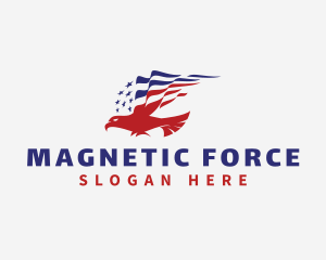 Patriotic American Eagle  logo design