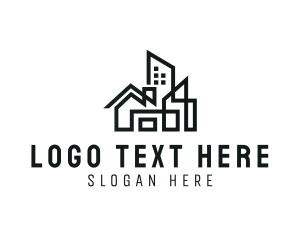 Fabrication - Structure Building Contractor logo design
