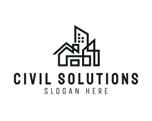 Structure Building Contractor logo design