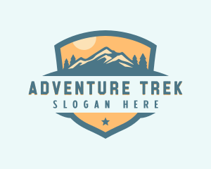 Backpacker - Outdoor Mountain Getaway logo design