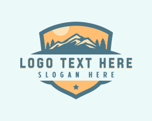 Explore - Outdoor Mountain Getaway logo design