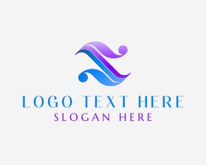 Consulting - Letter S Wave Swoosh Business logo design