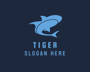 Modern Ocean Shark  Logo