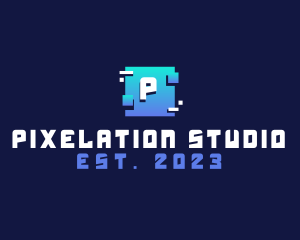 Pixelation - Glitch Pixel Software logo design