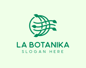 Planet - Globe Organic Sustainability logo design