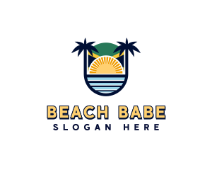 Jamaican Beach Resort logo design