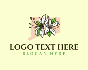 Gardening - Clammy Azalea Connecticut logo design