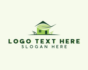 House - Leaf House Landscaping logo design