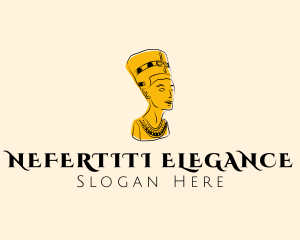 Nefertiti - Ancient Nefertiti Artifact logo design