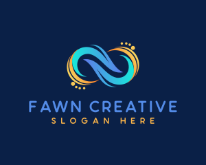 Fintech Creative Loop logo design