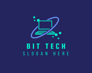 Digital Tech Laptop logo design