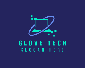 Digital Tech Laptop logo design