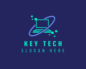 Digital Tech Laptop logo design