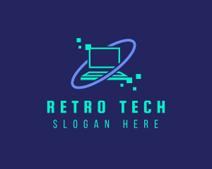 Digital Tech Laptop logo design