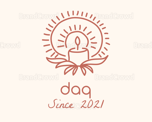 Religious Candle Decor Logo