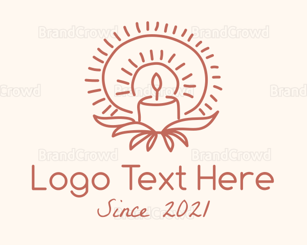 Religious Candle Decor Logo