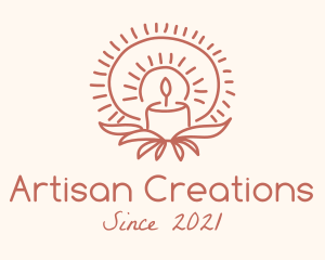 Handcraft - Religious Candle Decor logo design