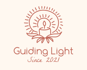 Religious Candle Decor  logo design