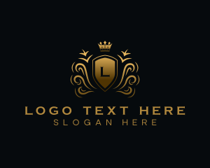 Sovereign - Fancy Royalty Shield logo design