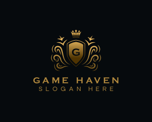 Sovereign - Fancy Royalty Shield logo design