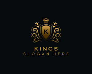 Fancy Royalty Shield logo design