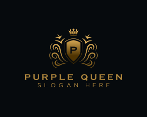 Fancy Royalty Shield logo design