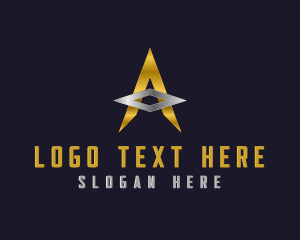 Art Studio - Star Entertainment Agency Letter A logo design