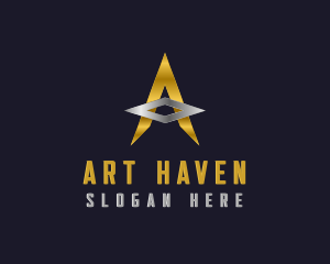 Star Entertainment Agency Letter A logo design