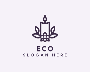 Spa - Floral Scented Candle logo design