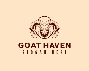 Goat - Wild Goat Ram logo design