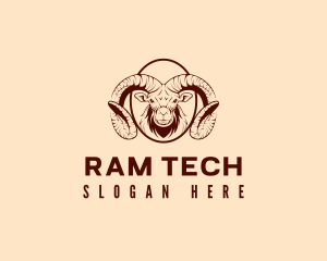 Ram - Wild Goat Ram logo design