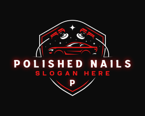 Car Detailing Automotive logo design