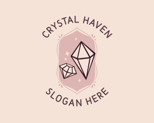 Crystals - Feminine Diamond Boutique logo design
