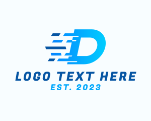 Network - Digital Tech Letter D logo design