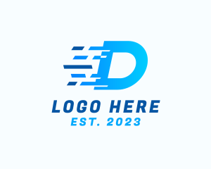 Networking - Digital Tech Letter D logo design