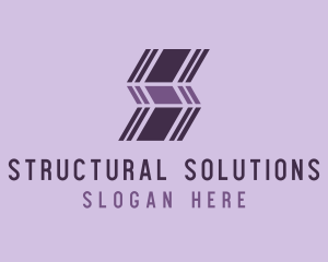 Architect Structure Letter S  logo design