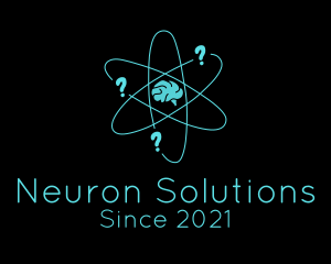 Neuron - Minimalist Brain Neuron logo design