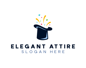 Attire - Magic Top Hat Performer logo design