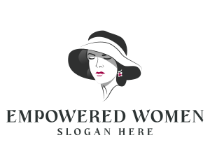 Beautiful Hat Female logo design