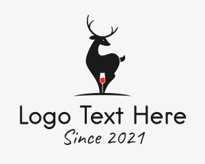 Beverage - Deer Wine bar logo design