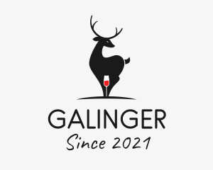 Cocktail - Deer Wine bar logo design