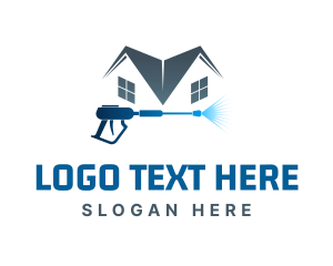 Clean - House Water Cleaning logo design