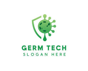 Germ Virus Protection logo design