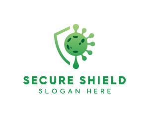 Protection - Green Virus Protection logo design
