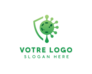 Protection - Green Virus Protection logo design