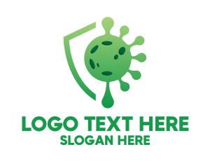 Sars - Green Virus Protection logo design