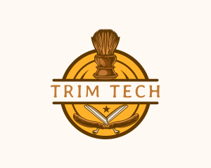Trim - Haircutter Beard Grooming logo design