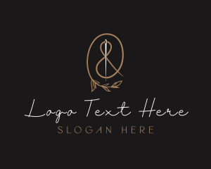 Thread - Sewing Needle Ampersand logo design