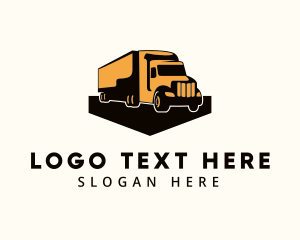 Logistic - Trailer Truck Logistic logo design