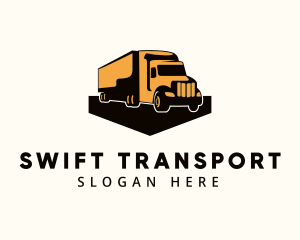 Logistic - Trailer Truck Logistic logo design